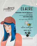 MASCHERA VISO IN TESSUTO CLAIRE PELLE GRASSA