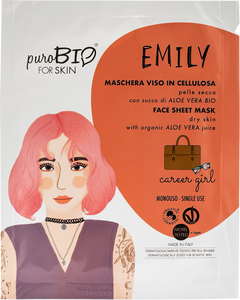 MASCHERA VISO IN TESSUTO EMILY PELLE SECCA