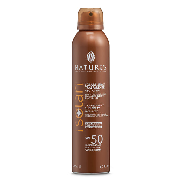 NATURES SPRAY SOLARE TRASPARENTE SPF50