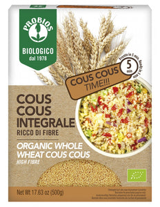 COUS COUS INTEGRALE DI GRANO DURO BIO 500G