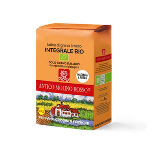 FARINA DI GRANO INTEGRALE 100% MACINATA A PIETRA 1KG