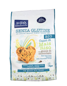 BISCOTTI MAIS E RISO CON GOCCE DI CIOCC SG 250G